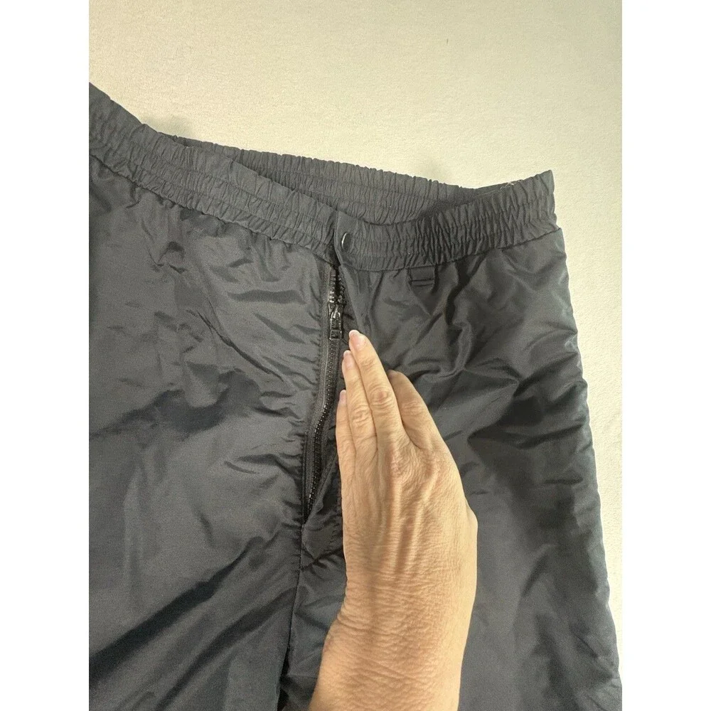 Obermeyer Size Large Tundra Mens Insulated Ski Snow Pants Full Side Zip Black
